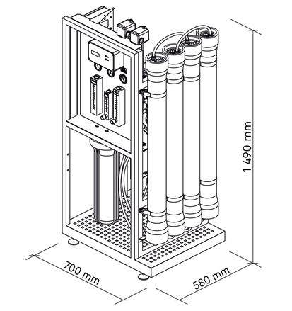 schéma osmoseur 1000l/h